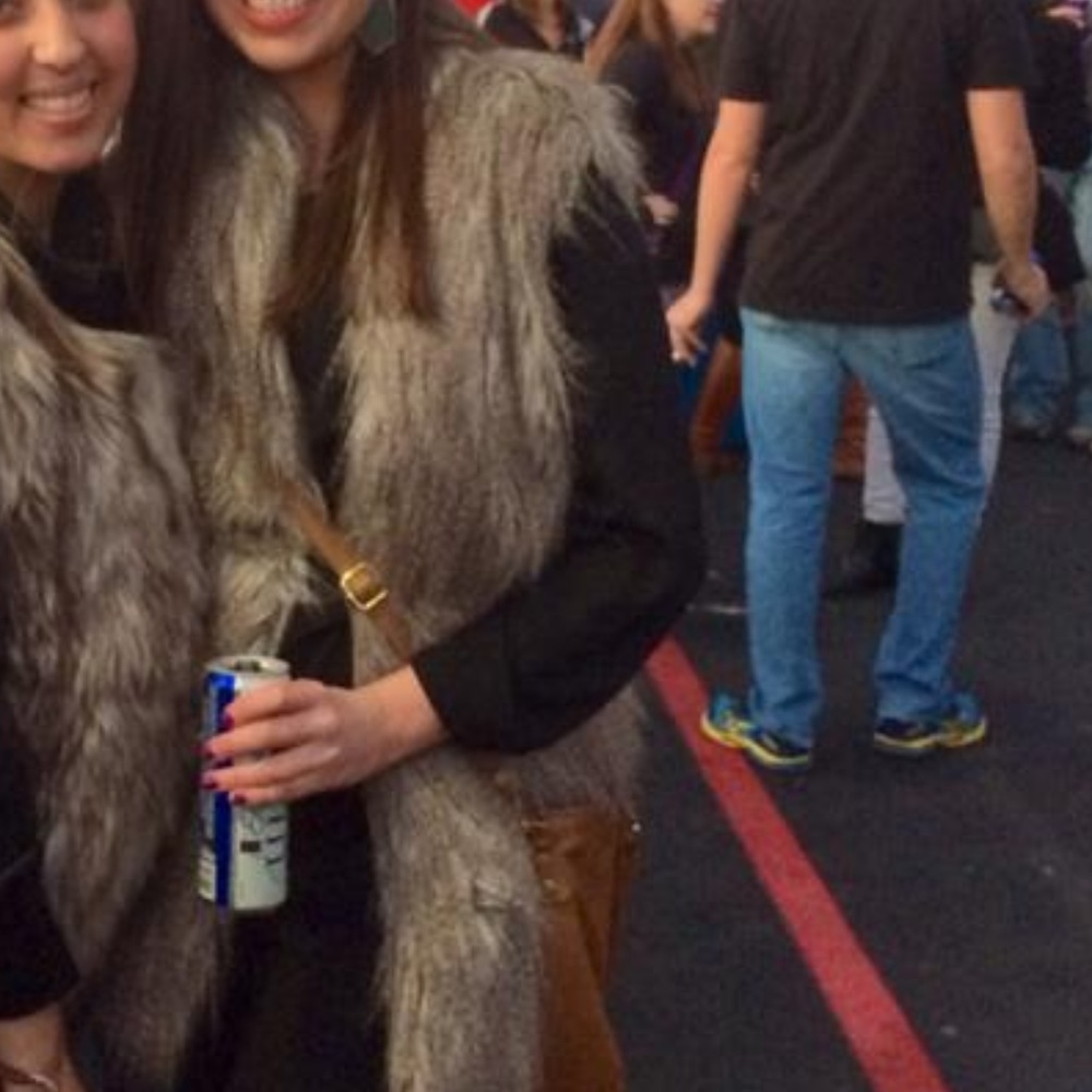 Zara faux fur vest